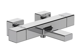 Mitigeur thermostatique bain-douche mural - Chromé