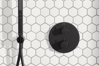 Mitigeur encastré thermostatique douche Metro - Noir