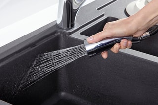 Mitigeur évier à douchette extractible Forte - Chromé