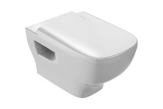 Ensemble WC suspendu sans bride en céramique Stuktura - Blanc