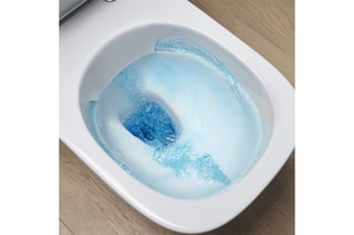 Ensemble WC suspendu sans bride en céramique Stuktura - Blanc