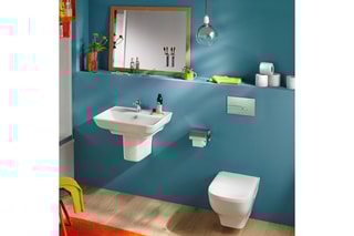 Pack WC suspendu en céramique Struktura - Blanc