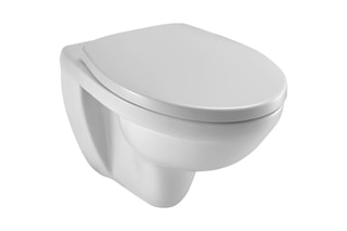 Ensemble WC suspendu sans bride Patio en céramique - Blanc