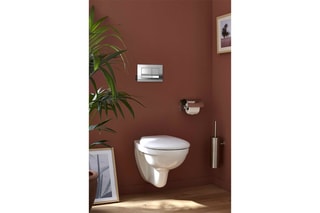 Ensemble WC suspendu sans bride Patio en céramique - Blanc