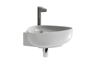 Lave-mains d'angle en céramique Nouvelle Vague Blanc