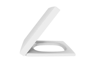 Ensemble WC suspendu sans bride Terrace en céramique - Blanc