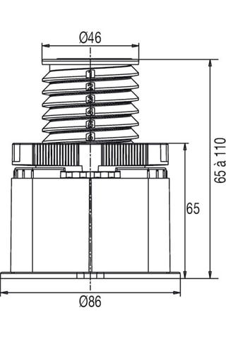 11 pieds de support pour receveur de douche
