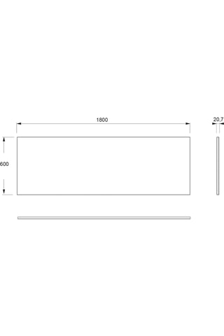 Tablier pour baignoire rectangulaire Sofa - 180 x 60 cm