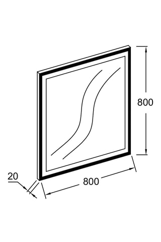 Miroir Allure - 80 x 80 cm