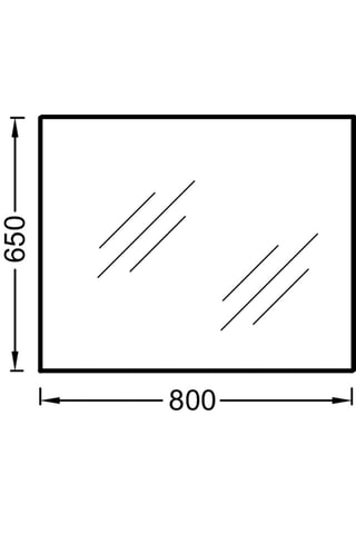 Miroir Ola Up - 80 cm - Argenté