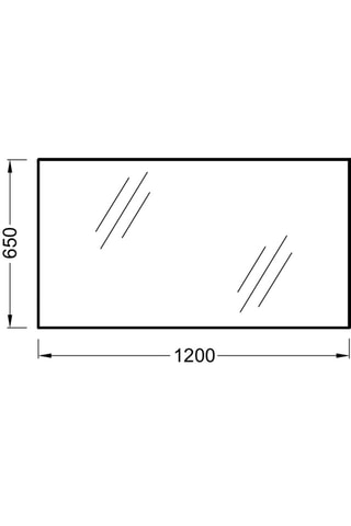Miroir Ola Up - 120 cm - Argenté