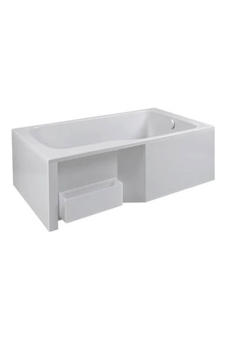 Baignoire encastrée 2-en-1 avec vidage