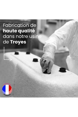 Baignoire encastrée 2-en-1 avec vidage