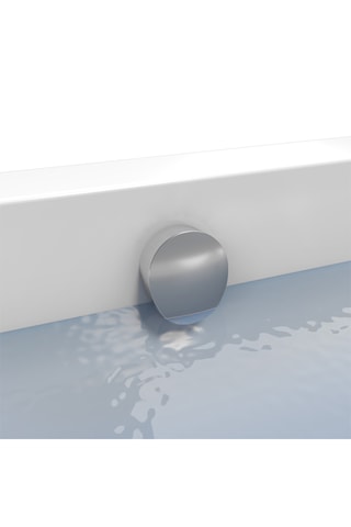 Baignoire encastrée 2-en-1 avec vidage