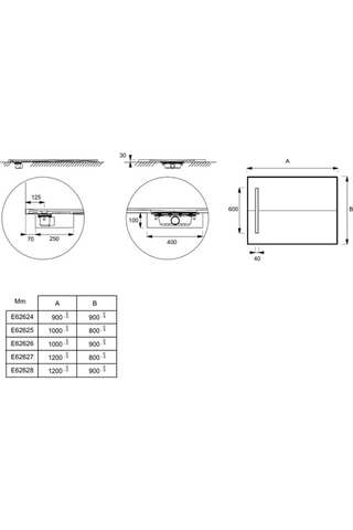 Receveur de douche Surface