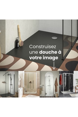 Paroi de douche à l'italienne en verre trempé Serenity