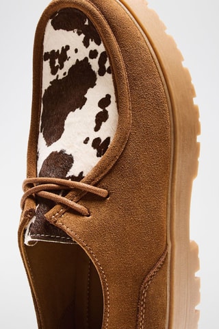 Derbys en nubuck - Marron