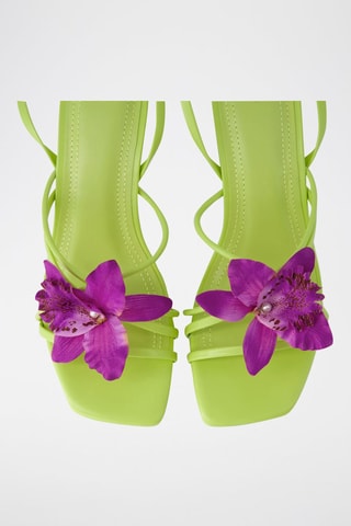 Sandales à talons - Vert