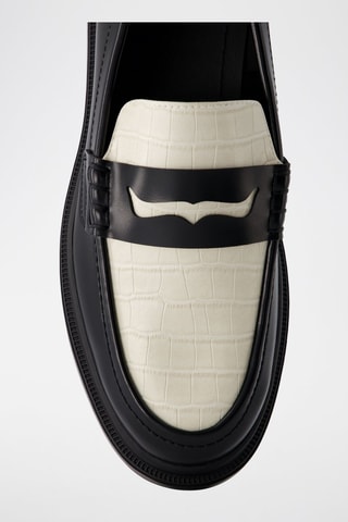 Mocassins - Noir et blanc