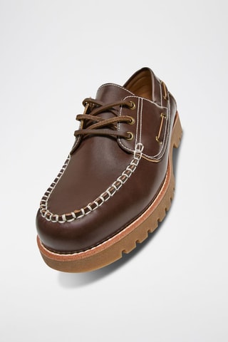 Chaussures bateau - Marron