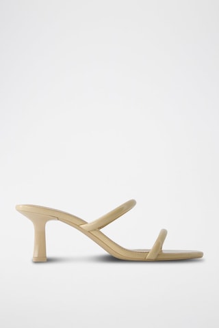 Mules à talons - Beige