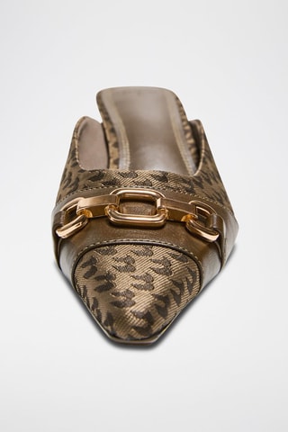 Mules à talons - Marron et marron clair