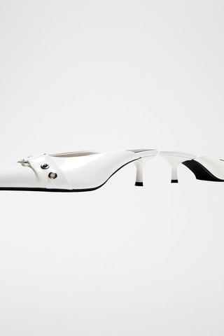 Mules à talons - Blanc