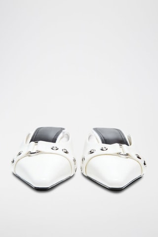 Mules à talons - Blanc