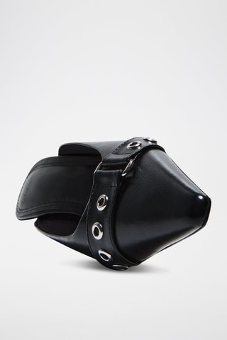 Mules à talons vernies - Noir