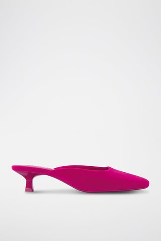 Mules à talons - Fuchsia
