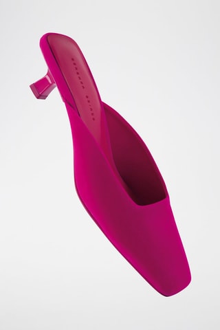 Mules à talons - Fuchsia