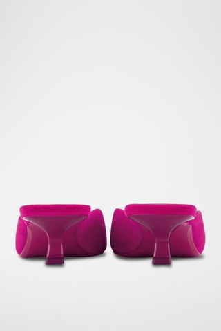 Mules à talons - Fuchsia