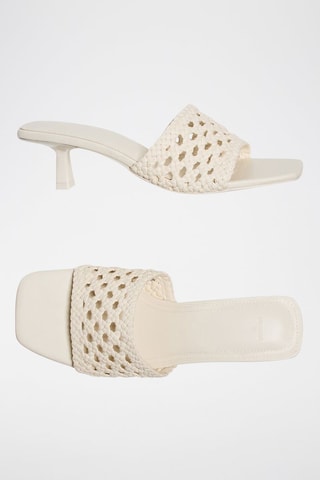 Mules à talons - Blanc