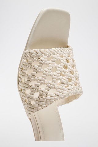 Mules à talons - Blanc