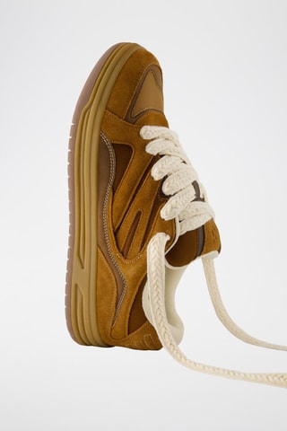 Baskets en nubuck - Marron