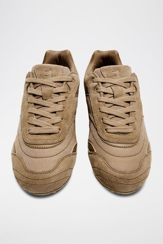 Baskets en cuir - Marron clair