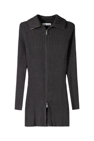 Gilet long - Gris foncé