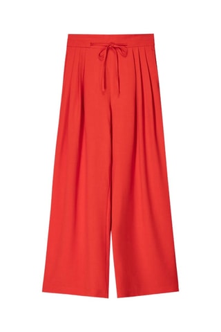 Pantalon wide legs - Rouge