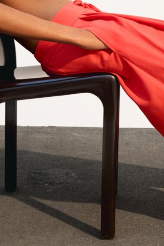 Pantalon wide legs - Rouge