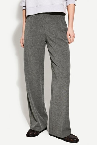 Pantalon droit - Gris chiné