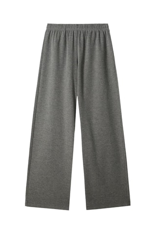 Pantalon droit - Gris chiné