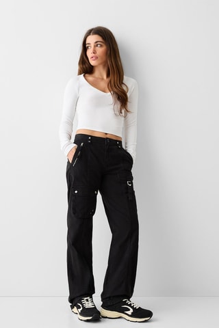 Pantalon cargo - Noir