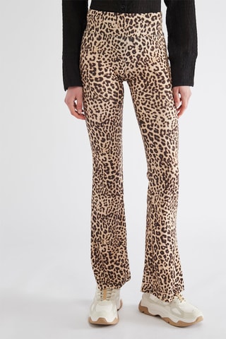 Pantalon flare - Marron