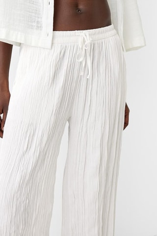 Pantalon wide legs - Ecru