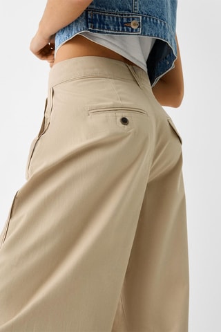 Pantalon wide legs - Beige