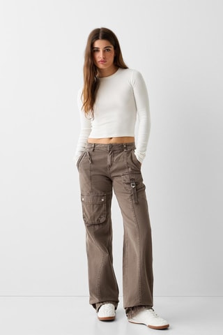 Pantalon cargo - Gris