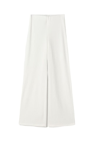 Pantalon wide legs - Ecru