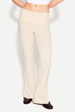 Pantalon flare - Ecru
