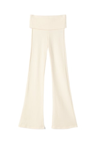 Pantalon flare - Ecru