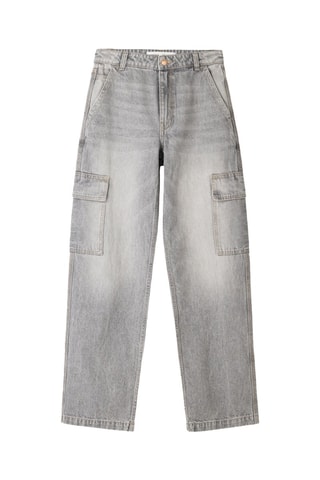 Jean cargo - Gris clair